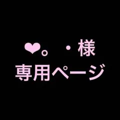 ❤︎。・様専用ページ