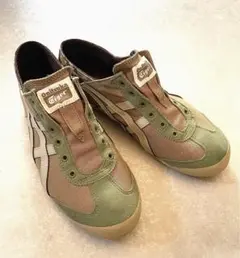 Onitsuka Tiger メキシコ66 カーキ×迷彩ソール 24cm