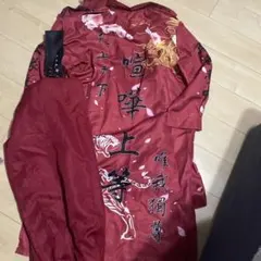 特攻服 コスプレ衣装 赤　ハロウィンで一回のみ使用　美品のサムネイル
