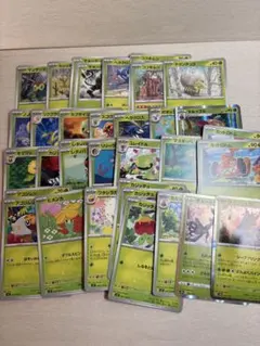 【在庫処分】ポケカ まとめ売り 草タイプ 大量 チオンジェン ザルード キラ