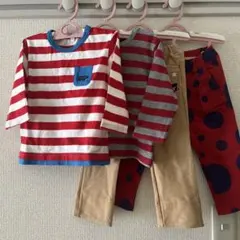 ロンT トップス　カットソー　パンツ　男の子　90センチ　子供服　ミキハウス
