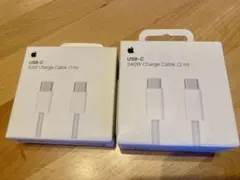 新品未開封 Apple純正 USB-C 240W 2m + 60W 1m