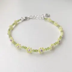 ビーズブレスレット　フラワー　韓国風