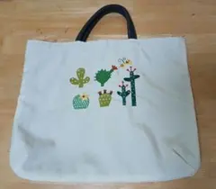 俣野温子　バッグ　またのあつこ　マタノアツコ　刺繍バッグ　（さぼてん）のサムネイル