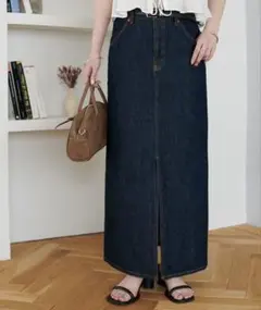 【改良版】USコットンデニムナロースカート DISCOAT デニム