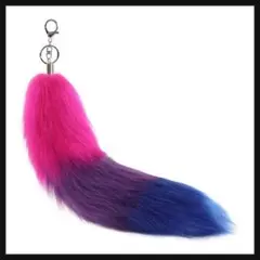 しっぽ きつね ファー キーホルダー Y2K ギャル アクセサリー 新品未使用