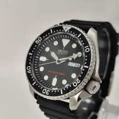 稼働新品ラバー セイコーブラックボーイ SKX007 7S26-0020 自動巻
