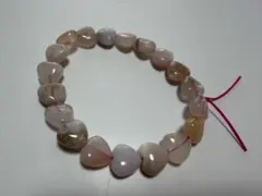 天然石 ハート型ブレスレット