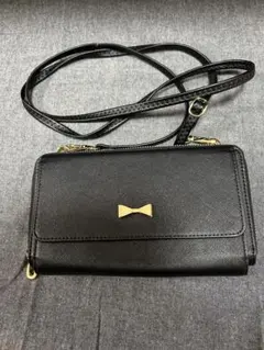 お財布ショルダー 黒