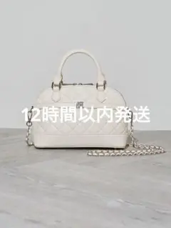 新品未使用】Darich ミニマルハンドバッグ ドット柄 ホワイト WHT