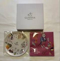 新品 ゴディバ 2026年バレンタイン アリスのプレート＆ナプキンセット