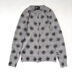 【極美品】ヒステリックグラマー　RAMONES カーディガン　ラメ　グレー　総柄のサムネイル