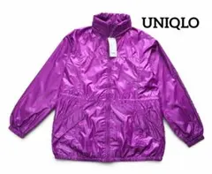 UNIQLO ユニクロ ウインドブレーカー フード パープル 未使用