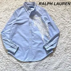 【レア】RALPH LAUREN オクスフォードシャツ ビッグプリント M相当