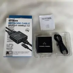 GT-WAN ネットワークケーブル　スプリッター 1000Mbps 1x2
