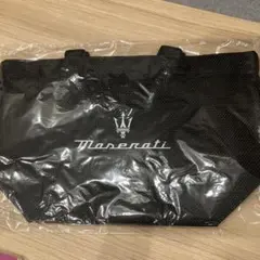 Maserati メッシュ製バッグ　ブラックのサムネイル