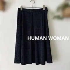 ヒューマンウーマン human woman スカートフレアスカート 黒 ブラックのサムネイル