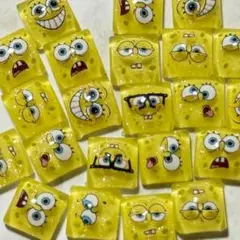 スポンジボブ クリア ラメ MIX 【スプーン1杯分 ネイルパーツ】