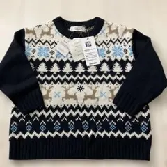 ニット　ネイビー　110cm