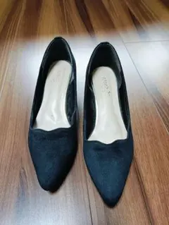 パンプス 太ヒール チャンキーヒール Sサイズ 低ヒール 結婚式 入学式 卒業式