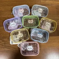 【新品】ちいかわ ぷっくりクリアミニポーチ 全8種類コンプリート