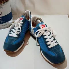 【新品・未使用】PATRICK AQUA青 スエード スニーカー