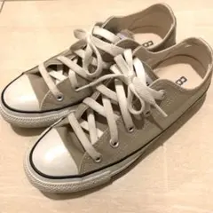 コンバース オールスター　ベージュ　ブラウン　23cm