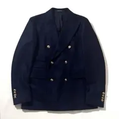 【美品】タリアトーレ× ブリッラペルイルグスト　紺ブレ　金ボタン　ネル生地　46