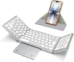 Ewin 折りたたみキーボード タッチパッド テンキー 無線両対応のサムネイル