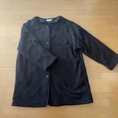 grove フリース ロングコート ブラック L