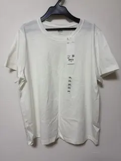 新品 UNIQLO スーピマコットンT クルーネックT ホワイト XXL