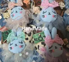 いちごパフェ☆様✨専用デニムリメイクハンドメイドぷっくりうさぎ