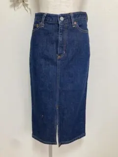 ZARA Z1975 ミディ丈デニムスカート Mサイズ バレンタイン ハート
