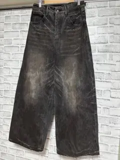 新品　未使用　PEOPLESTYLE デニム ワイドパンツ