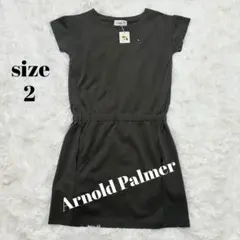 ♡新品♡ Arnold Palmer 半袖ワンピース カーキ サイズ2のサムネイル