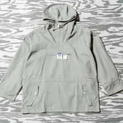 80s 日本製 デッドストック アノラック グレー Lサイズ ビニロン ユニチカ