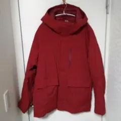 名品 UNIQLO ハイブリッド ダウンパーカー L レッド
