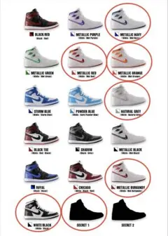 NIKE AIR JORDAN 1 ミニチュアコレクション7種類セット