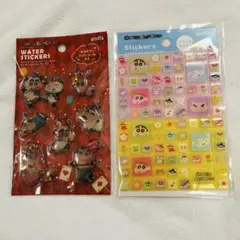 クレヨンしんちゃん ウォーターシール タイルシール 2点セット