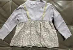 アプレレクール　女の子　90cm チュニック　ラベンダー　花柄　長袖