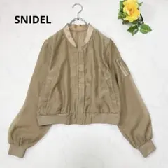 SNIDEL＊シアーブルゾン＊ベージュ　透け感　フリーのサムネイル