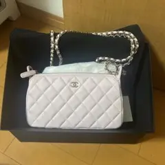 CHANEL キャビアスキン チェーンショルダーバッグ　ピンク未使用品のサムネイル