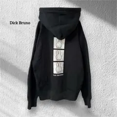 ディックブルーナ【M】長袖パーカー ミッフィー フルジップ 黒 バックプリント
