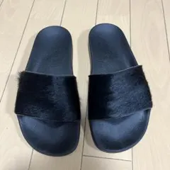 アディレッタ　ハラコ　サンダル　サイズ5(23.5)