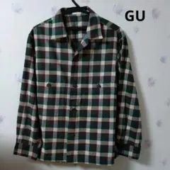 GU ネルシャツ　長袖　メンズ　Mサイズ