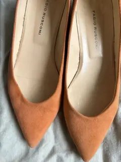 FABIO RUSCONI オレンジ フラットシューズ