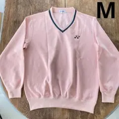 ヨネックス Vネック 長袖 M トレーナー ピンク テニスウエア