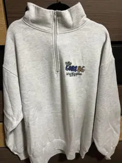 Mark Gonzales ハーフジップ スウェット グレー