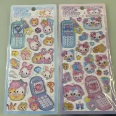 ぺ*こ様 平成はっぴーフォン 2個セット まじかる みゅーちゃん シール