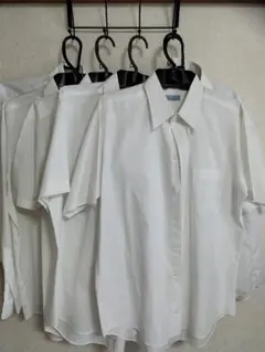 ホワイト 半袖シャツ 4枚、長袖2枚　セット